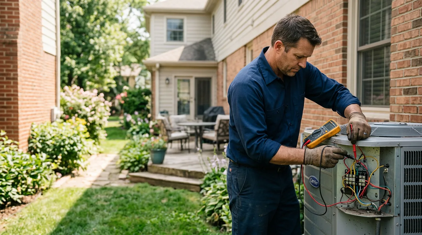 HVAC technician working near Modena, NY